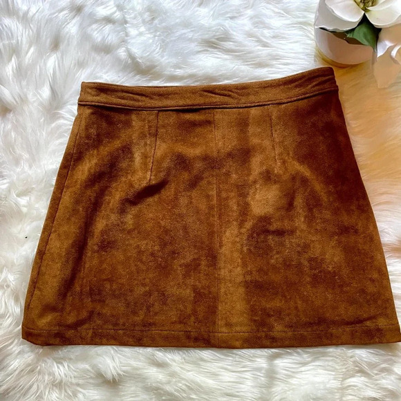 Maison Jules Button Up Mini Skirt size 4 - Picture 5 of 8